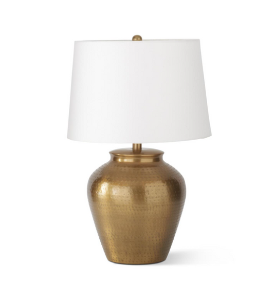 Gold Punched Tin Table Lamp