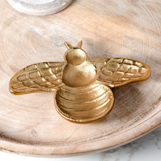 Gold Bee Dish