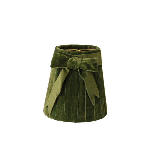 GR Velvet Pleated Clip-on Lampshade