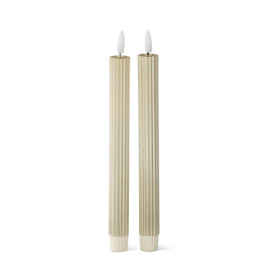 10" Gold Thin Line LED Taper