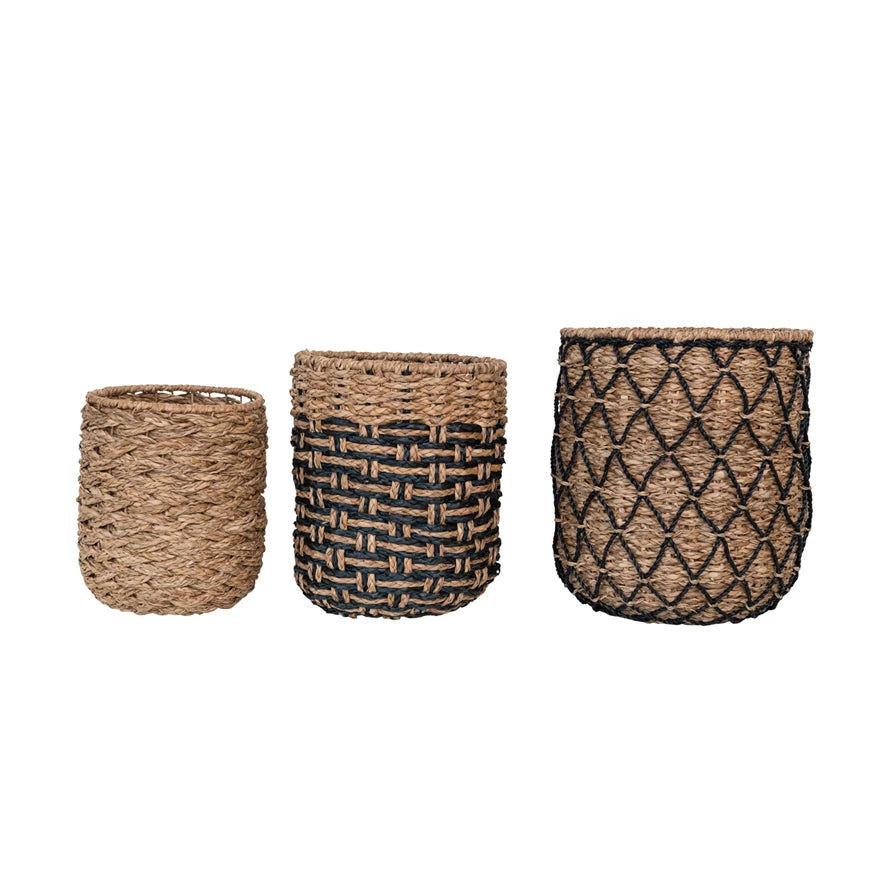 LARGE WOVEN WICKER BASKET