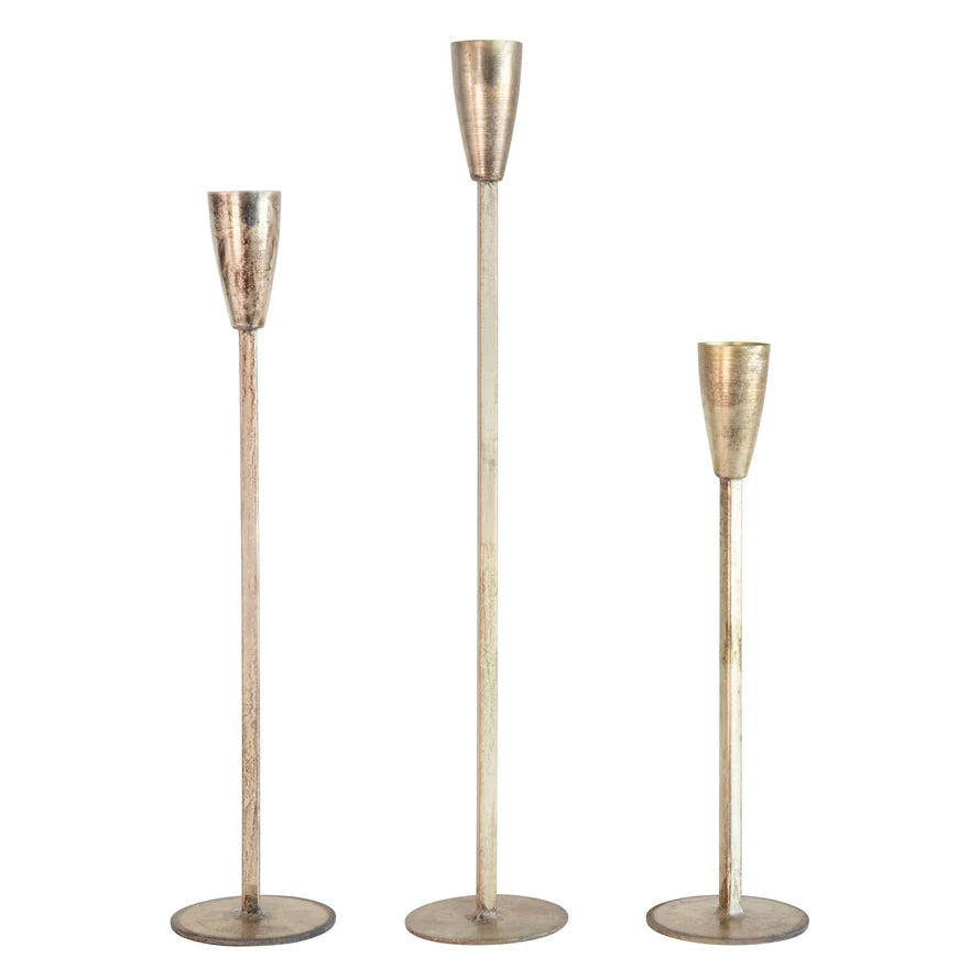 SM - Gold Metal Candle Holder