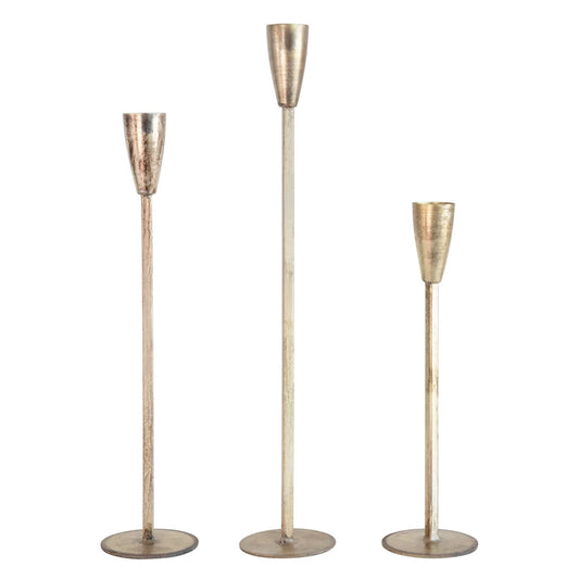 SM - Gold Metal Candle Holder