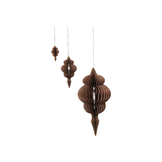 Set of 3 Folding Ornaments- Finial