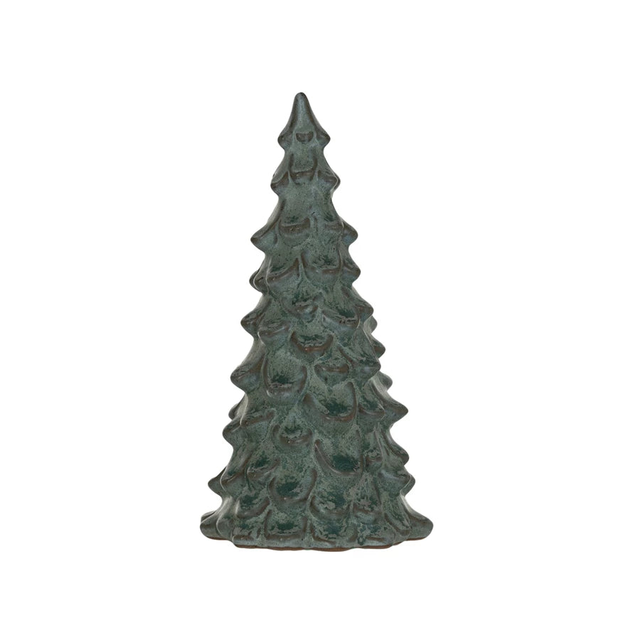 GREEN STONEWARE TREE