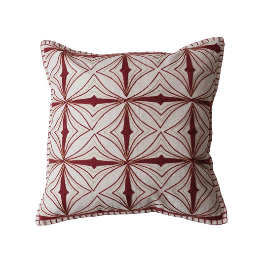 18"RE&GO EMBROIDERED PILLOW